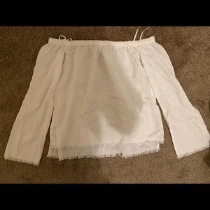 white off the shoulder top